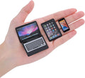 cobee 3Pcs Miniature Dollhouse Décor, 1:12 Metal Simulation Laptop Tablet Smart by Unknown