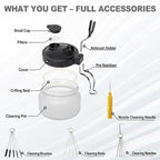 Podoy Airbrush Cleaning Kit, Glass Airbrush Cleaning Pot - Image 4