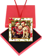WaaHome Picture Frame Christmas Ornaments 2026-3'' Floral Photo Frame Christmas - Image 6