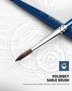 Kolinsky Sable Brushes, Watercolor Details, Acrylic Gouache Inks Painting - Image 2