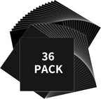 IModeur Matte Black Permanent Vinyl 36 Pack Permanent Vinyl Bundle by IModeur