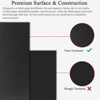 Fuxi Black Paper Sketchbook 8"×10", 60 Sheets Double-Sided Hard Cover, Spiral - Image 3