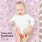 Yoofoss Baby Crib Sheets for Boys Girls, Fitted Crib Sheet 2 Pack for Standard - Image 4