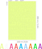 9 Sheets Glow in The Dark Letter & Numbers Stickers - Image 3