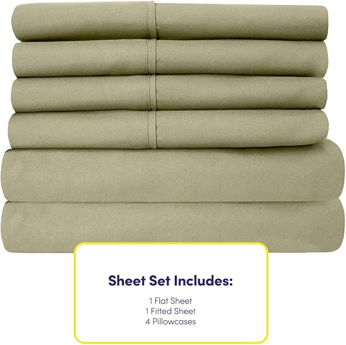 Queen Sheets Sage - Image 4