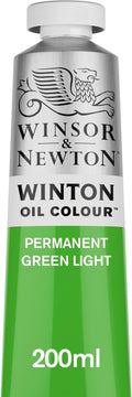 Winsor & Newton Winton Oil Color, 200ml Tube, Permanent Green Light by WinsorNewton