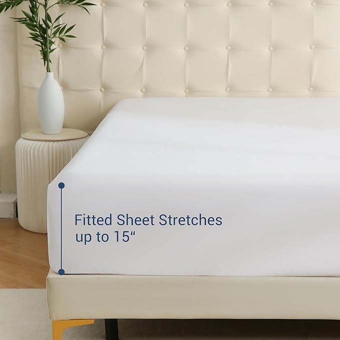 White Bulk King Fitted Sheet Only Deep Pocket 24 Pack, Quick Sort Bottom Bed - Image 3