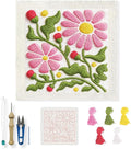 INFUNLY Bohemian Flower Punch Needle Kit by INFUNLY