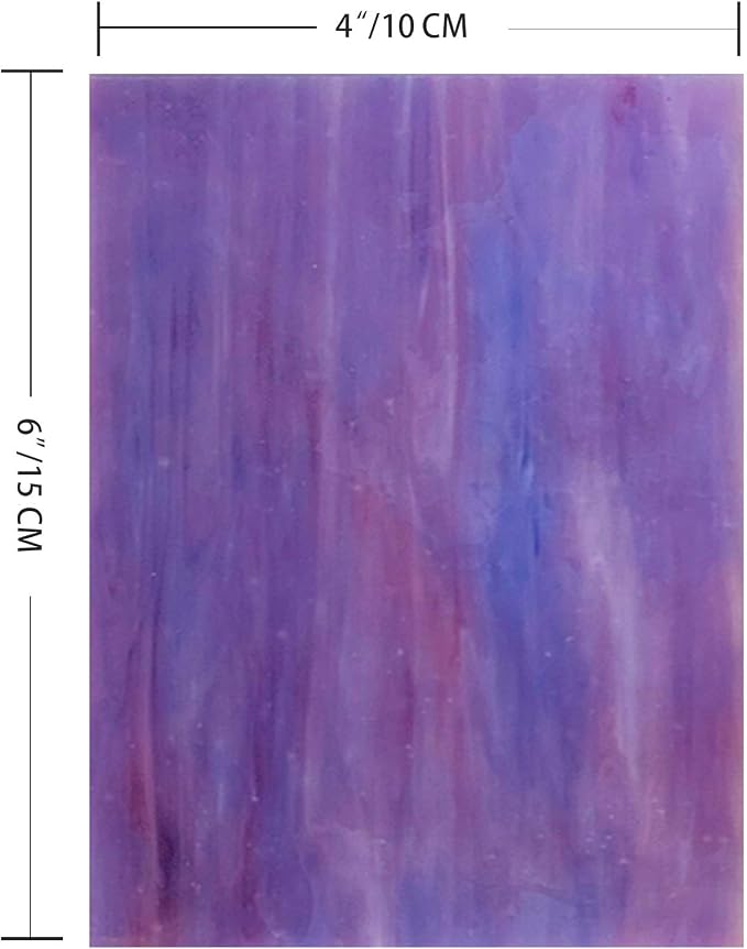 9 Pack Stained Glass Sheets, 4 x 6 inch, Slight Texture, 1/8 inch Thick - Image 4