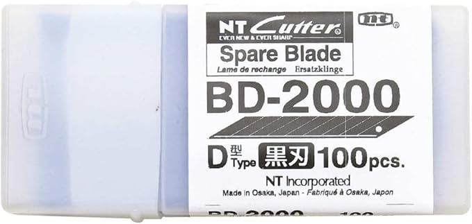 NT CUTTER 9mm Snap-Off Precision Blades, 30 Degree Blades, 100-Blade/Pack - Image 4