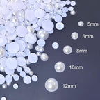 Flatback Pearl Bead for Crafts Half Pearl Beads for Crafting DIY - Image 2