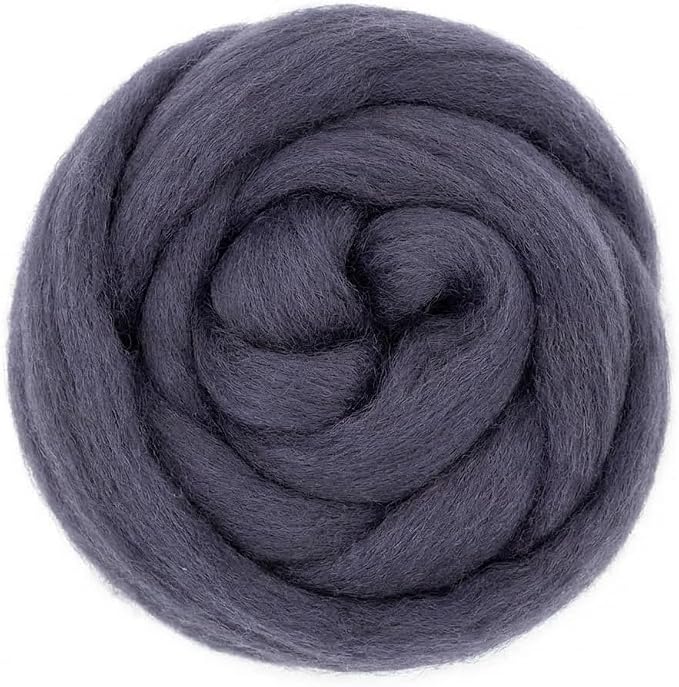 Catopia Wool Roving Yarn, 100G/3.53OZ Soft Felting Wool Pure Chunky Roving Yarn by Catopia