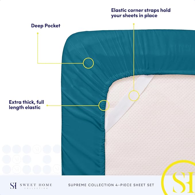 Twin Sheets - Breathable Luxury Sheets - 1800 Supreme Collection Extra Soft - Image 5