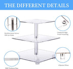 YestBuy 3 Tier Square Cupcake Stand - Image 6