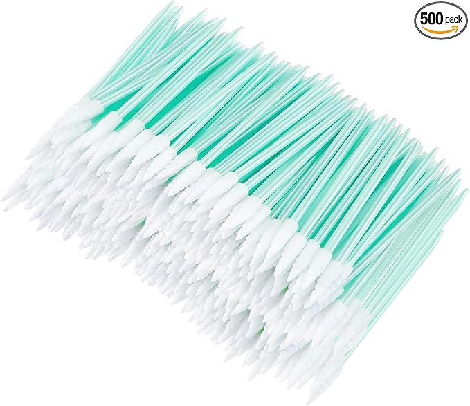 500 Pcs Cleaning swabs, Lint Free High Density Foam Sponge Lab Tip Swab Sticks by Unknown
