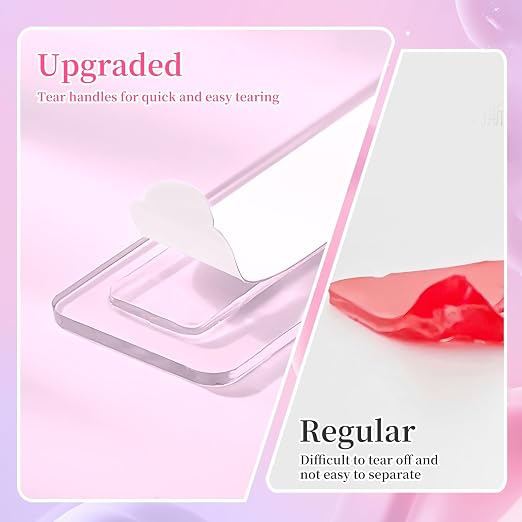BQAN Double Sided Nail Tape for Press On Nails Display 12 Sheets | 360Pcs Clear - Image 7