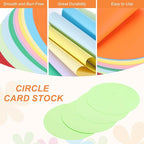 MECCANIXITY 24 Pcs Circle Card Stock, 3 Inch Round Cutouts Paper Thick - Image 3