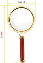 BASUNE 10X Handheld Magnifier, Reading Magnifier Loupe Glasses 10X - Image 3