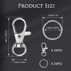 Bonison 50 PCS Keychain Making Kit - Image 2