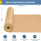 Brown Wrapping Paper, Bouquet Flower Father's Day Valentines Graduation Gift - Image 2