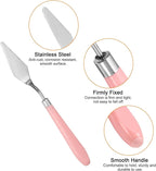 HARFINGTON 5pcs Painting Palette Knife Set Stainless Steel Pointy Flat Art - Image 5