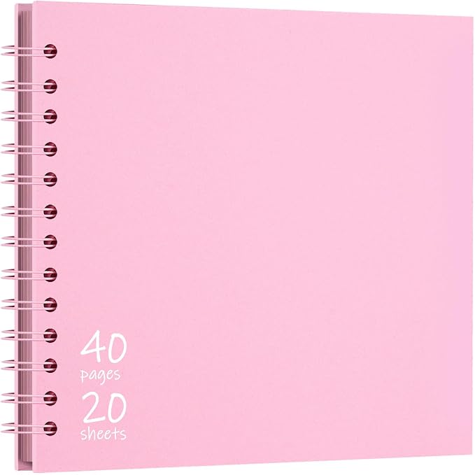 Vienrose DIY Scrapbook Album 8x8 Inch Hardcover Kraft Paper Scrap Book Photo by Vienrose