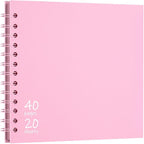 Vienrose DIY Scrapbook Album 8x8 Inch Hardcover Kraft Paper Scrap Book Photo by Vienrose