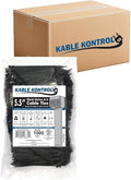 Kable Kontrol Cable Zip Ties Black 24, 40 Lbs Tensile Strength, Bulk Pack by KABLEKONTROL%C2%AE