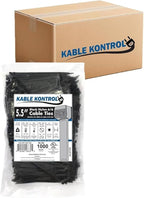 Kable Kontrol Cable Zip Ties Black 24, 40 Lbs Tensile Strength, Bulk Pack by KABLEKONTROL%C2%AE