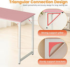 PayLessHere | 32 Inch Computer Desk | Pink | Office Desk - Image 4