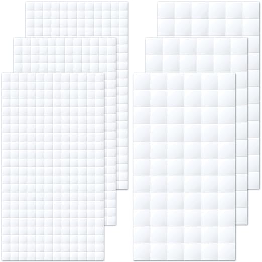 Joez Wonderful 6 Sheets Foam Adhesive Squares, Self Adhesive, Double Sided by Joez+Wonderful