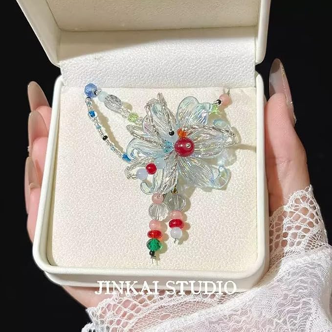 40pcs Flower Shape Beads Ab Color Cloud Bead Color Lily Beads - Image 5