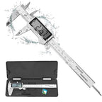 Digital Caliper Measuring Tool, IP54 Waterproof Stainless Steel Vernier Caliper by Louisware