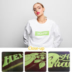 3D Puff Vinyl Heat Transfer 3 Sheets 12"x10"-Matcha Green | 3D Puff HTV 10"*12" - Image 3
