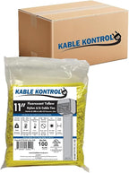 Kable Kontrol Fluorescent Yellow Zip Ties 11 Inch 8, 50 Lbs Tensile Strength by KABLEKONTROL%C2%AE