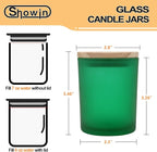 SHOWIN Thick Candle Jars for Making Candles 16 Pcs, 7 OZ Empty Jars - Image 5
