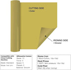 HTVRONT Heat Transfer Vinyl Gold HTV Rolls, HTV Vinyl - Image 7