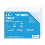 Deylixay-8x10 Clear Acrylic Sheets 0.04 Thick 1mm Plexiglass Sheets 5Pack | by Deylixay