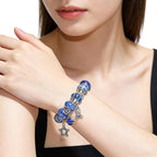 Exway 10 Pcs Snake Charm Bracelet Chain 6.5 Inch Gold and Silver Charm Bracelet - Image 3