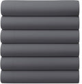 GOLD TEXTILES King Flat Sheet 6 Pack – Brushed Microfiber Top Sheets by GOLDTEXTILES