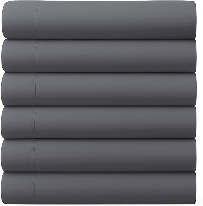 GOLD TEXTILES Twin Flat Sheet 12 Pack – Brushed Microfiber Top Sheets by GOLDTEXTILES