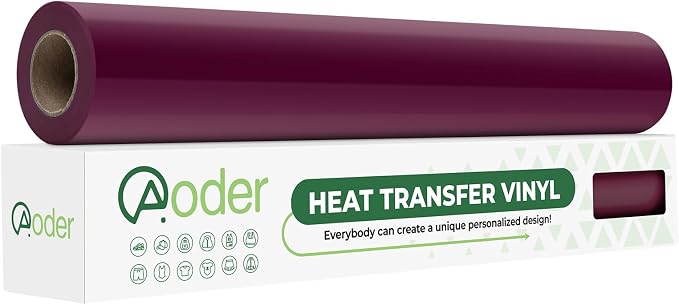 Aoder Maroon Heat Transfer Vinyl by AoderDTFTransferFilm