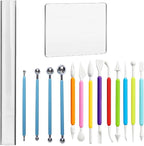 Basic Polymer Clay Tools, Clay Sculpting Tools Acrylic Roller Pin, Double-Ended by WOLWEFA