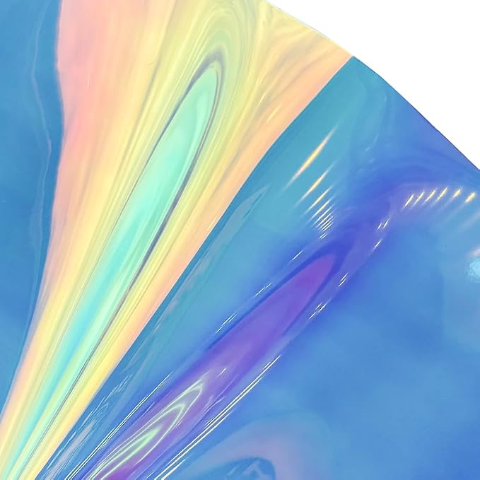 ONEART | 30 Gauge Holographic Clear Vinyl Roll, 11.8" x 54" Waterproof - Image 3