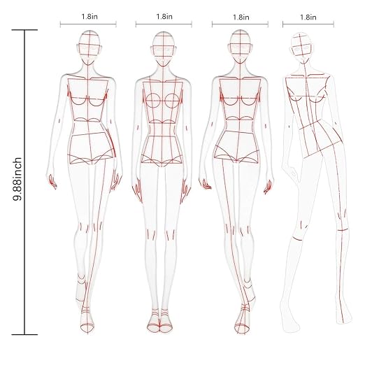 Update 4PCS Fashion Drawing Ruler, French Curve Ruler Sewing Humanoid Patterns - Image 3
