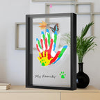 VidwanHome Family Handprint & Hand Casting Kit – DIY Keepsake Frame, Wooden - Image 2
