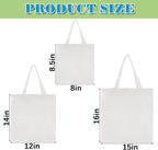 Silkfly Cotton Tote Bags Bulk for Tie Dying Bohemia Tie Dye Blank Grocery - Image 3