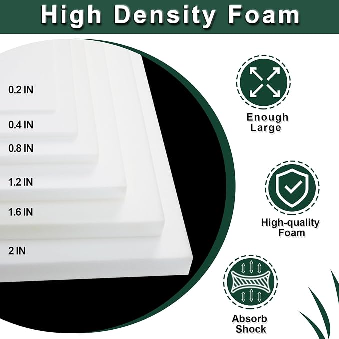 59x79x1.2 Inches Memory Craft Foam Sheets, Suitable - Image 3