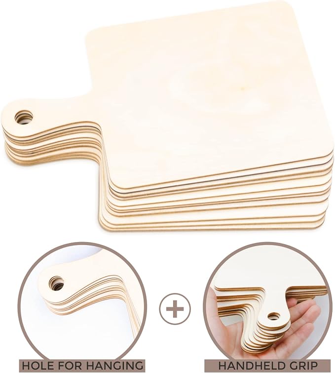 Oomcu 12 PCS Wooden Mini Cutting Board - Image 3