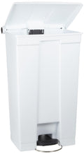 Rubbermaid Commercial Products Step-On Trash Can with Lid, 8-Gallon, White, Hands-Free Sanitary Use Garbage Can for Medical Waste in Hospitals/Lab/Emergency/Patient Rooms